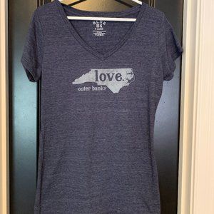 NEW! Ladies V Neck Outer Banks Tee